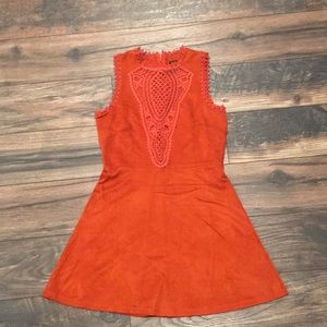 Burnt Orange Top Shop dress size 4